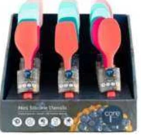 CORE HOME CORE SOLID SILICONE MINI UTENSILS, ASSORTED