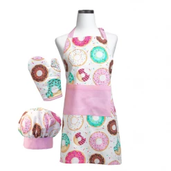 HANDSTAND KITCHEN DONUT SHOPPE DELUXE CHILD APRON SET JUST FOR KIDS