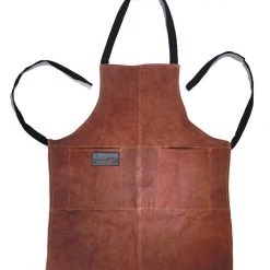 FOX RUN OUTDOOR COOKING BROWN LEATHER GRILL APRON