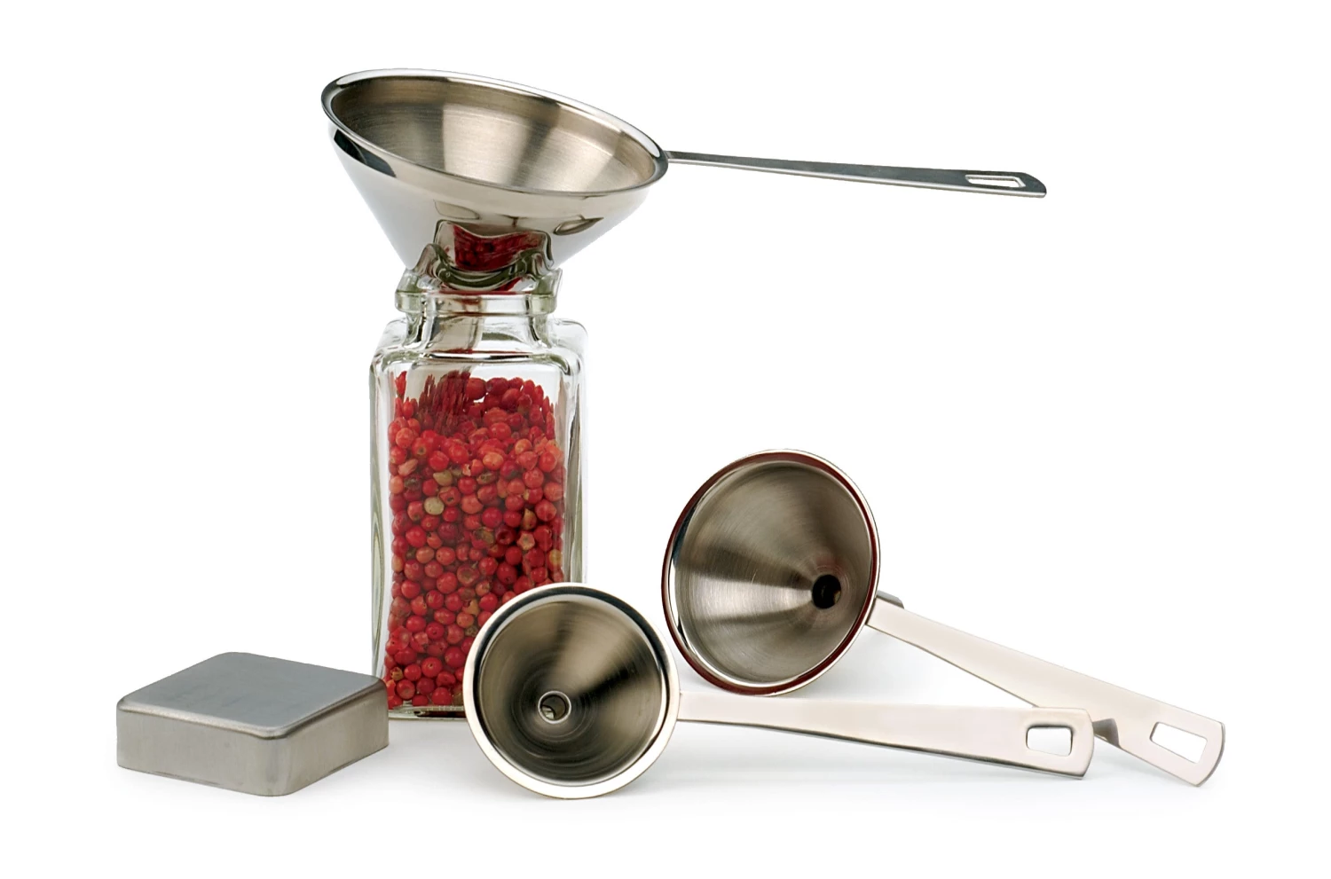 R.S.V.P. KITCHEN TOOLS MINI FUNNELS S/3 2 R.S.V.P. KITCHEN TOOLS MINI FUNNELS S/3