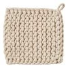 TAG LINENS CROCHET TRIVET, NATURAL
