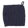 TAG CROCHET TRIVET, MIDNIGHT BLUE LINENS