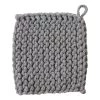 TAG CROCHET TRIVET, GRAY