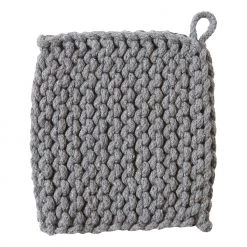 TAG CROCHET TRIVET, GRAY