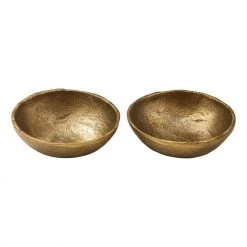 TAG BRASS BOWL, SET OF 2