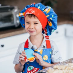 HANDSTAND KITCHEN OUT OF THIS WORLD CHILD APRON SET JUST FOR KIDS