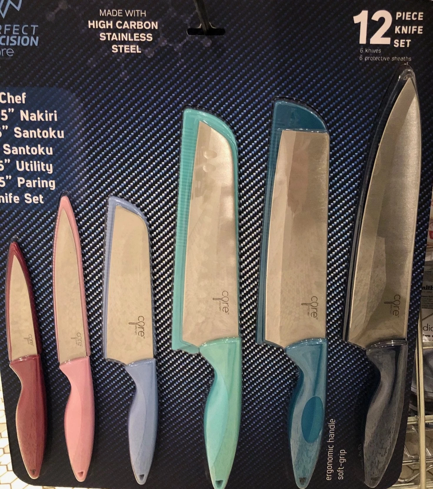 CORE HOME CORE 12pc KNIFE SET COOL 1 CORE HOME CORE 12pc KNIFE SET COOL