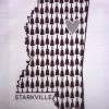 COAST & COTTON HOMETOWN HEART, HAND TOWEL, STARKVILLE- COWBELL LOVE MISSISSIPPI