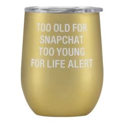 About Face Designs SNAPCHAT WINE TUMBLER