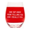 About Face Designs ONE SIP AWAY WINE GLASS BAR & BEVERAGE