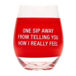 About Face Designs ONE SIP AWAY WINE GLASS BAR & BEVERAGE