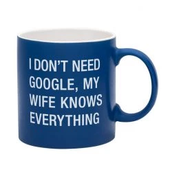About Face Designs BAR & BEVERAGE WIFE KNOWS EVERYTHING MUG