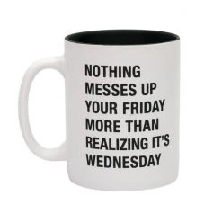 About Face Designs WEDNESDAY MUG
