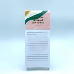 MARY SQUARE KNOW THE PLANS NOTEPAD GIFTS