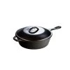 LODGE MANUFACTURING 3.2 QT COVERED DEEP SKILLET CAST IRON