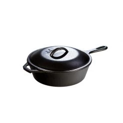 LODGE MANUFACTURING 3.2 QT COVERED DEEP SKILLET CAST IRON