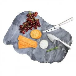 THE ROYAL STANDARD METZ MARBLE SERVING BOARD GRAY/GOLD