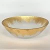 THE ROYAL STANDARD NAPLES GLASS SERVING BOWL, GOLD