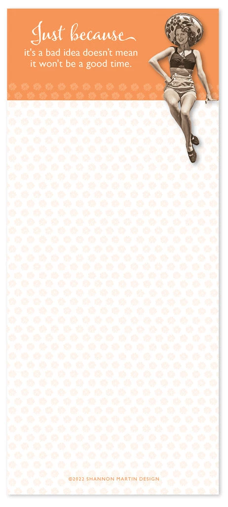 BIELY & SHOAF (SHANNON MARTIN) GIFTS BAD IDEA LIST PAD 1 BIELY & SHOAF (SHANNON MARTIN) GIFTS BAD IDEA LIST PAD