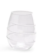 Two's Co/Cupcakes & Cartwheels VERRE STEMLESS WINE GLASS BAR & BEVERAGE 4 Two's Co/Cupcakes & Cartwheels VERRE STEMLESS WINE GLASS BAR & BEVERAGE