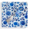 Two's Co/Cupcakes & Cartwheels BLUE AND WHITE FLORAL CHEESE SERVING SET
