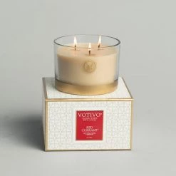 VOTIVO, LLC GIFTS RED CURRANT 3 WICK CANDLE