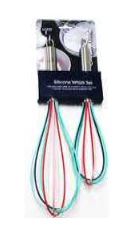 CORE HOME 2pc SILICONE WHISK SET, COOL