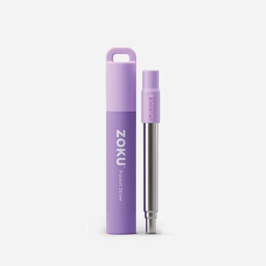 ZOKU REUSABLE POCKET STRAW, ASSORTED 5 ZOKU REUSABLE POCKET STRAW, ASSORTED