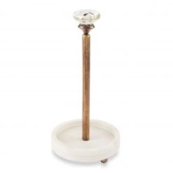 MUDPIE SERVEWARE MARBLE DOORKNOB PAPER TOWEL HOLDER