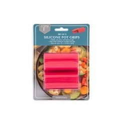 CORE HOME SET OF 2 SILICONE POT GRIPS LINENS