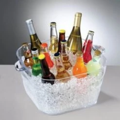 PRODYNE BIG SQ PARTY TUB CLEAR BAR & BEVERAGE