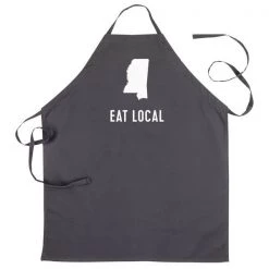 About Face Designs MISSISSIPPI EAT LOCAL APRON LOVE MISSISSIPPI