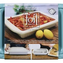 FOIL DECOR CASSEROLE DISH, BLUE