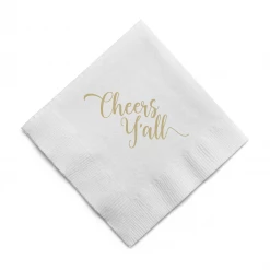 MAD Design PAPER PRODUCTS Cheers Y'all Cocktail Napkins