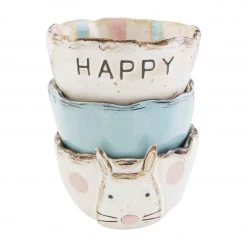 MUDPIE HAPPY BUNNY RAMEKIN SET