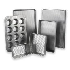 USA PAN, A PREMIER PAN COMPANY BAKING & PASTRY TOOLS 6 PC BAKEWARE SET