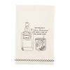 MUDPIE LINENS WHISKEY DRINK DISH TOWEL