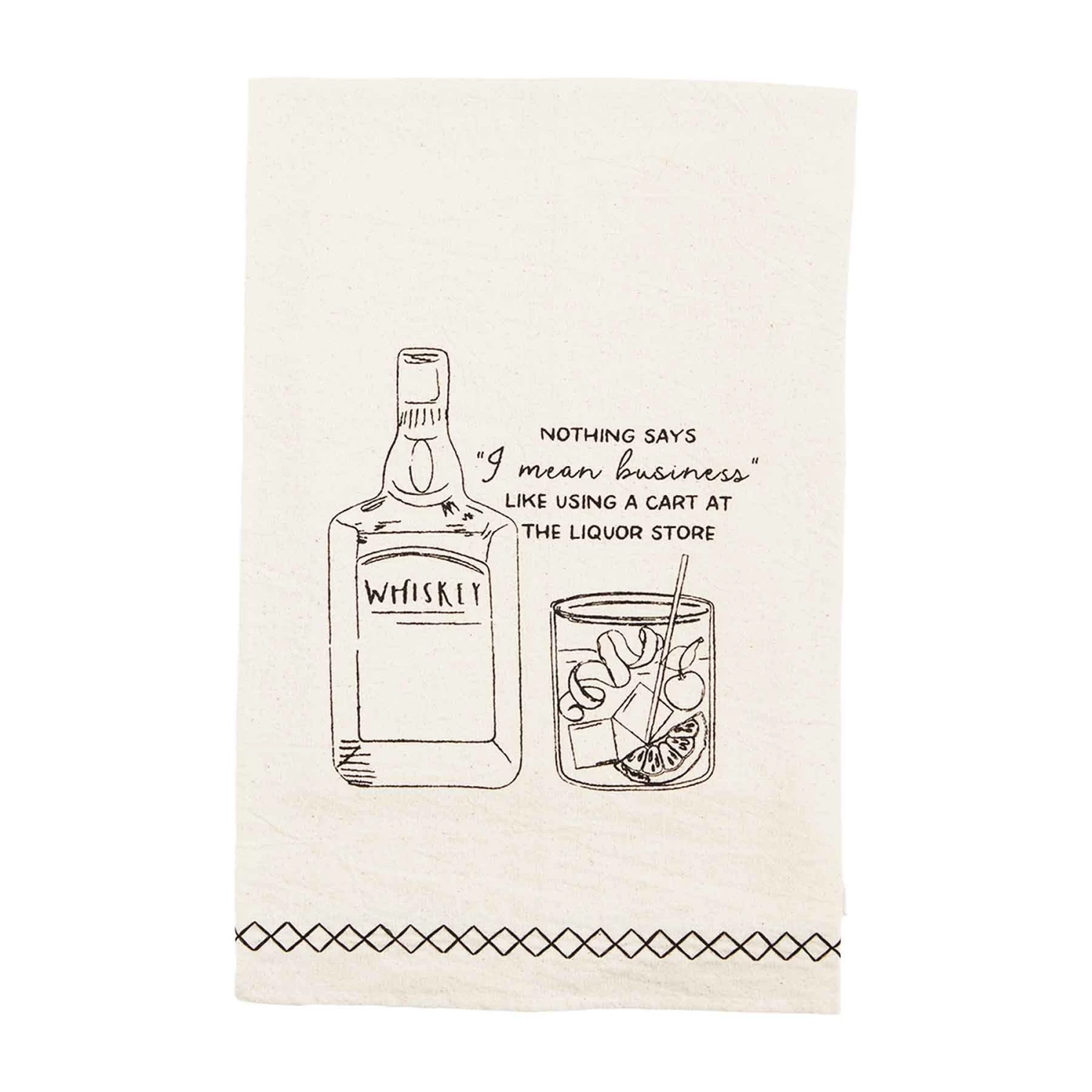 MUDPIE LINENS WHISKEY DRINK DISH TOWEL 1 MUDPIE LINENS WHISKEY DRINK DISH TOWEL