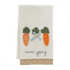 MUDPIE CARROTS APPLIQUE TOWEL HOLIDAY