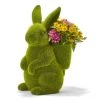 Two's Co/Cupcakes & Cartwheels FLOCKED BUNNY PLANTER HOLIDAY