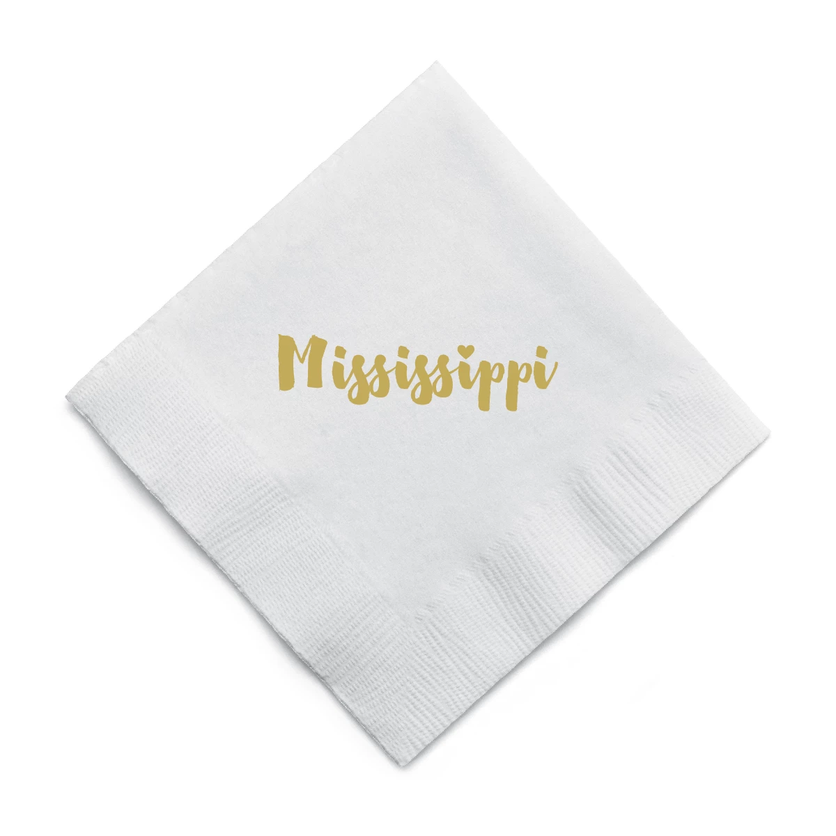 MAD Design LOVE MISSISSIPPI Mississippi Foil Cocktail Napkins 1 MAD Design LOVE MISSISSIPPI Mississippi Foil Cocktail Napkins