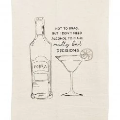 MUDPIE LINENS VODKA DRINK DISH TOWEL