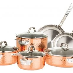 Clipper Corporation VIKING 10 PC SET, HAMMERED COPPER