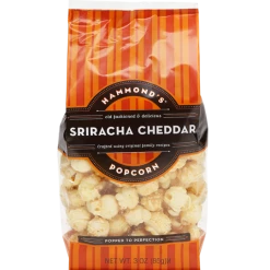 HAMMONDS CANDIES SINCE 1920 POPCORN SRIRACHA CHEDDAR FOOD GIFTS