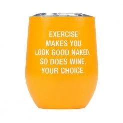 About Face Designs BAR & BEVERAGE EXERCISE WINE TUMBLER