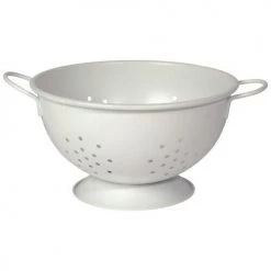 NOW DESIGNS LG COLANDER, MATTE WHITE KITCHEN TOOLS