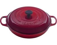 LE CREUSET/SCREWPULL 3 QT BRAISER CERISE COOKWARE