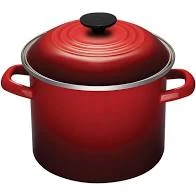LE CREUSET/SCREWPULL 6 QT STOCKPOT CERISE COOKWARE