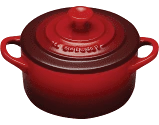 LE CREUSET/SCREWPULL MINI CERISE COCOTTE