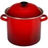 LE CREUSET/SCREWPULL 16 QT STOCK POT CERISE COOKWARE